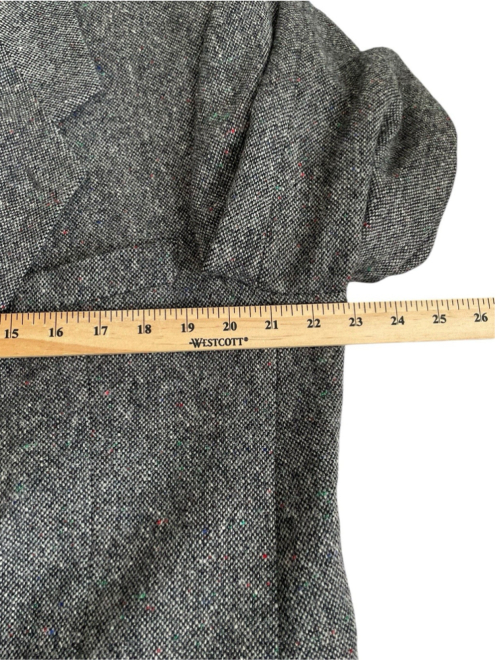 Magee Donegal Wool Tweed Blazer Jacket Mens 44S Sport Coat Gray - Picture 7 of 10